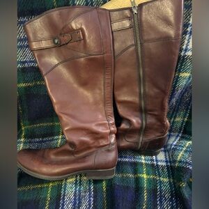 Frye knee high leather boots 8
